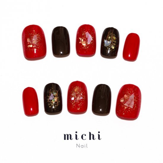 大人なchocolateネイル(ダークチョコ) michinail ネイルチップ ミチネイル ネイル つけ爪 ハンドメイドネイル ショートネイル ニュアンスネイル ブライダルネイル 成人式ネイル