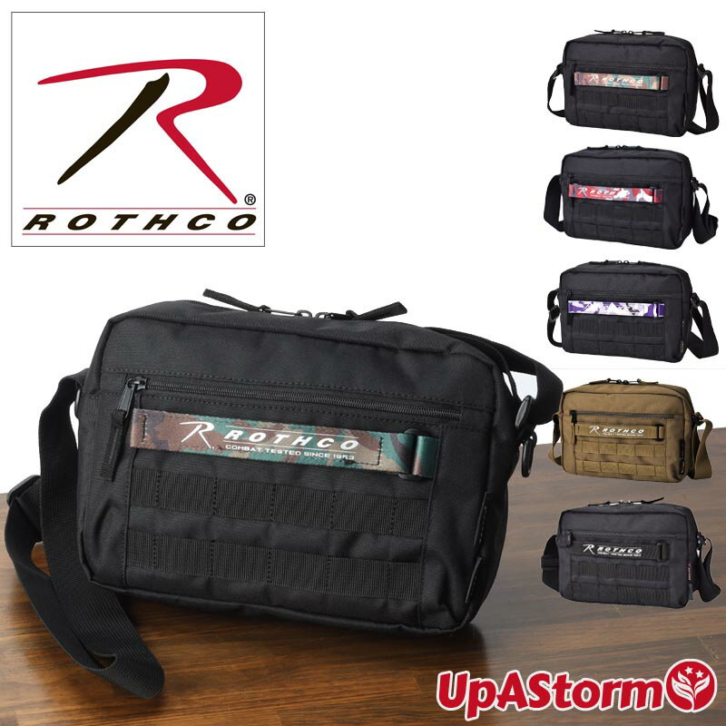 ロスコ サコッシュ ショルダーバッグ ミニ 正規品 B5 ストリート 斜め掛け ポーチ ブランド ミリタリー タウンユース 撥水 かっこいい サブバッグ 黒 迷彩 カモ P600