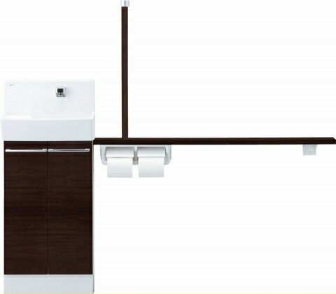 INAX LIXIL・リクシル コフレル 【YL-DA83STH15E】 トイレ手洗 ワイド 壁付 ハンドル水栓 手すりカウンターキャビネットタイプ(左右共通) INAX LIXIL・リクシル コフレル 【YL-DA83STH15E】 トイレ手洗 ワイド 壁付 ハンドル水栓 手すりカウンターキャビネットタイプ(左右共通)