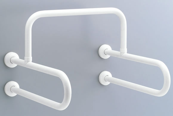 [KF-701AEJ/WA、KF-701AEJ/KE、KF-701AEJ/LA1]材質：〈手すり（被覆材）〉エラストマー〈手すり（芯材・ブラケット）〉ステンレス〈ブラケットカバー〉ABS樹脂INAX イナックス LIXIL リクシル詳細はこちらの2013住宅設備機器総合カタログをご覧ください。