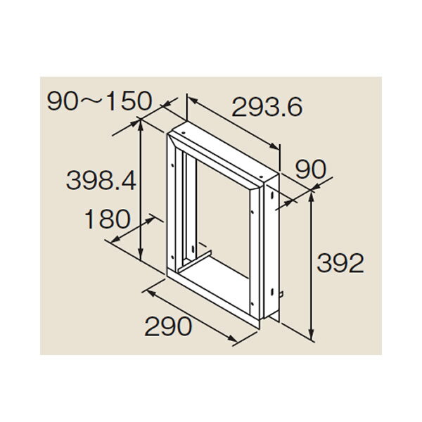 リンナイ　ホールインワン関連部材【HL-WSW-150(A)】ウインドサッシ用金具(24-8065)【HLWSW150(A)】　給湯器(4)