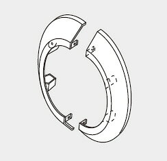 ■対応機種ト ップと外壁の隙間かくし用F-120トップ、FF-110トップ、FF-100