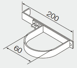 ノーリツ 給湯器 部材 7056702 排気延長部材 φ60排気筒取付金具1本入 【7056702】