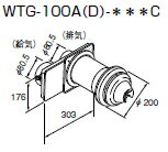 ノーリツ 温水暖房システム 部材 端末器 関連部材 給排気トップ WTG-100A(D)-400C【0705576】