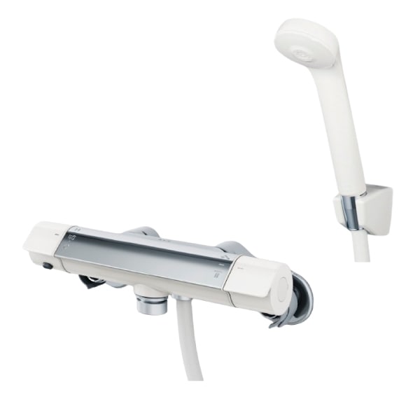 ハウステック 【UR18-PT0853】 壁付サーモ水栓 ホワイト （寒冷地用） eシャワーNfセット バスルーム ..