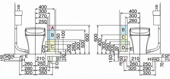 INAX　LIXIL・リクシル　トイレ　分岐付給水ホース　サティスSタイプトイレ(コーナー手洗器付用)　壁給..