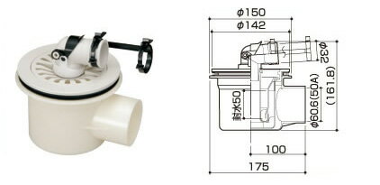 サヌキ SPG 洗濯機パン用 ワンタッチ式排水トラップ【SBT-T(縦排水)またはSBT-Y(横排水)】 【SBTT/SBTY】 サヌキ SPG 洗濯機パン用 ワンタッチ式排水トラップ【SBT-T(縦排水)またはSBT-Y(横排水)】 【SBTT/SBTY】