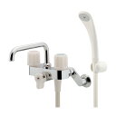 カクダイ 【137-500K】 2ハンドルシャワー混合栓(一時止水) 水栓金具 混合栓