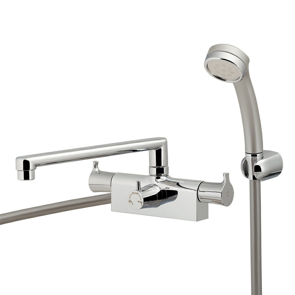 カクダイ　【152-212】2ハンドルシャワー混合栓（一時止水）