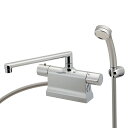 カクダイ 【175-022K】 サーモスタットシャワー混合栓(デッキタイプ) 水栓金具 混合栓