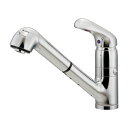 カクダイ 【118-053K】 シングルレバー引出し混合栓(分水孔つき) 水栓金具 混合栓