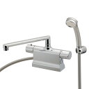 カクダイ 【175-022K】 サーモスタットシャワー混合栓(デッキタイプ) 水栓金具 混合栓