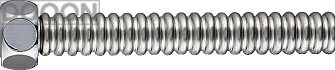 カクダイ 水栓材料 水道用フレキパイプ【0784B-13X150】