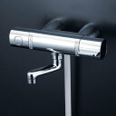 KVK 【FTB100KKSR8T】 サーモスタット式シャワー・スカートソケット仕様(80mmパイプ付) 浴室用水栓 > 壁付サーモスタット【NP後払いOK】