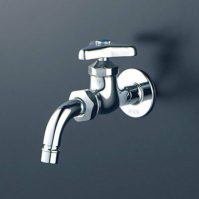 KVK 【K34BRZ】 吐水口回転形給水栓肉厚万能ノズル付ワンタッチノズル仕様（赤ビス付） 寒冷地用