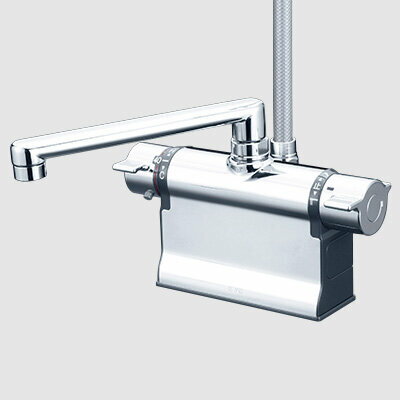 KVK 【KF3011ZT3S2HS】 デッキ形サーモスタット式シャワー（300mmパイプ付）（撥水） 寒冷地用 浴室用..