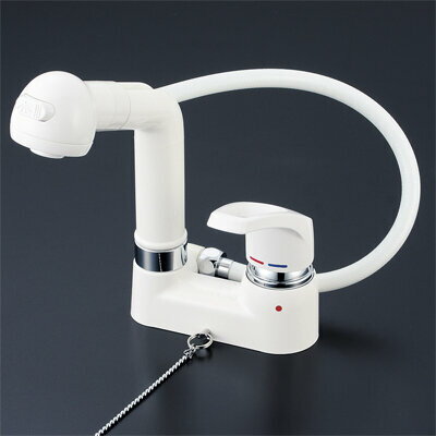 KVK シングルレバー式洗髪シャワーゴム栓付　【KM8004GS】【NP後払いOK】