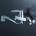 KVK 【MSK110KZERFUT】 シングルレバー式シャワー付混合栓(eレバー) 寒冷地対応 キッチン用水栓 > 壁付シングルレバー【NP後払いOK】