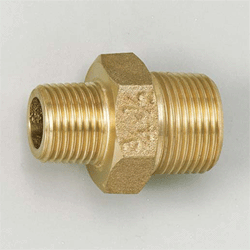 KVK 異径六角ニップル 20(3／4)×13(1／2)【Z717-1】継手・配管部品【Z7171】【NP後払いOK】