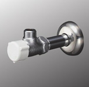 KVK 【KU320KN75】 アングル形止水栓(銅パイプ・ナットなし)