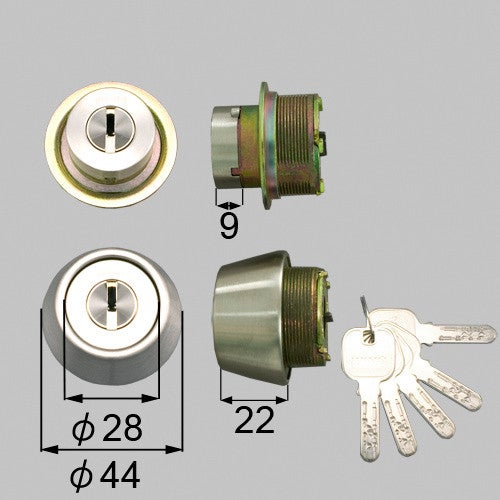 LIXIL リクシル トステム 【DCZZ1028】 ドア錠セット（MIWA JNシリンダー）内筒のみ 玄関ドア部品 [DCZZ1028]のサムネイル