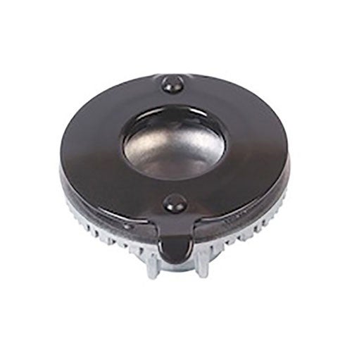 バーナーの上に載せる金属製のキャップです。●サイズ：外径65mm／内径28mm（キャップカバー部）　高さ38mm ●材質：アルミ（バーナーキャップ部） ●色：シルバー（バーナーキャップ部）／黒（キャップカバー部） ※キャップカバー中央に穴あり