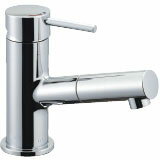 LIXIL リクシル 吐水口引出式シングルレバー混合水栓【LF-E345SYC】 eモダン（エコハンドル） 洗面器・手洗器用水栓金具