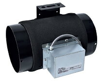●外周断熱仕様●常閉式●ダクト中間取付形●垂直取付可●定格単相 100V 50/60Hz●消費電力 3.9W/3.4W●色調：ブラック（カチオン電着塗装）●材質：鋼板