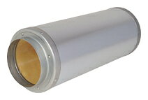 メルコエアテック 中間接続用 ストレートサイレンサー(中間取付形) 【AT-150SS】【AT150SS】【メーカー..