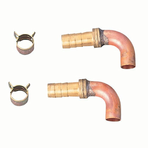 ミヤコ MIYAKO MZHL樹脂・銅管用同径エルボセット【MZHL】寸法 12.7×10 バス配管部材