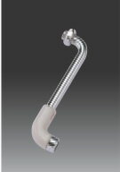 ミズタニバルブ パイプ 【KP13-3EG】断熱キャップ付きパイプ(グレー) 240mm