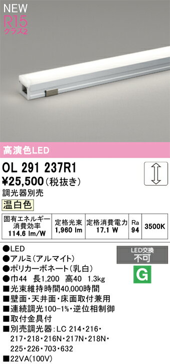 オーデリック 間接照明 【OL291237R1】【OL 291 237R1】(3.0)