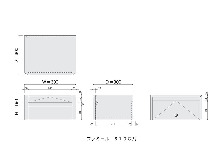 【在庫あり】ハッピー金属 【610-C】 ファミールポスト(ステンレスポスト) 610-C ...