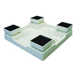 テクノテック[TECHNOTECH]　洗濯機設置台座【D77】　4個セット　157×157×77　(TP-640用)　イージースタンド【メーカー直送のみ・代引き不可・NP後払い不可】