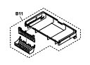 パナソニック Panasonic 食器洗い乾燥機 上かご ちょこっとホルダー付 ANP2125-12N0