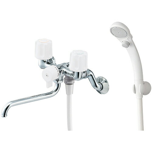 三栄水栓[SANEI] シャワー混合栓 【SK11T2K-W-13】 ツーバルブシャワー混合栓