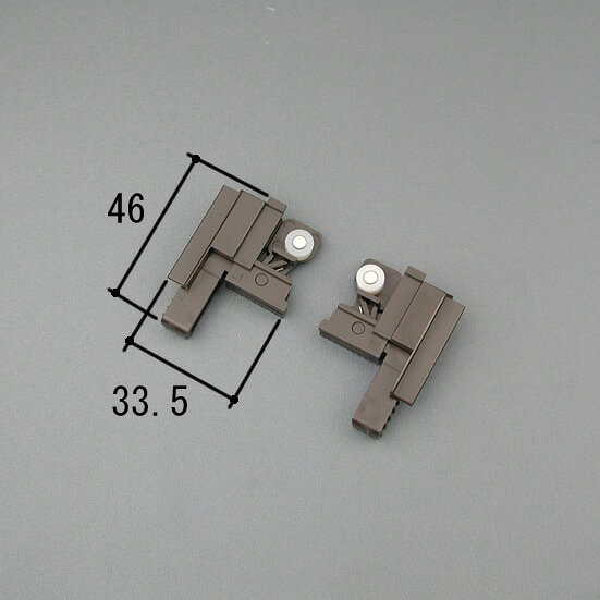住宅建材（木造戸建用）部品【商品色】ホットブラウン(BK)【内容】振れ止め（左右）×各1、ねじ×2、交換要領書【対象商品】複層障子用NM型網戸用振れ止め左右セット(1997〜2000)NM型網戸サンシャダン網戸ノイスタBT網戸ペアサッシ用網戸サンシャダン 角型出窓サンシャダン 台形出窓洋風出窓N型【備考】元部品のコード：WB1739