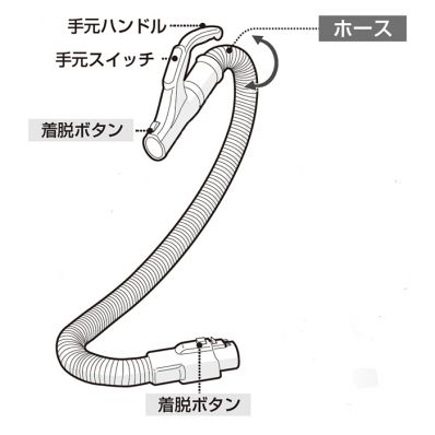 シャープ SHARP 【2173580497】 掃除機用 ホース（217 358 0497） リビング・生活家電 部品