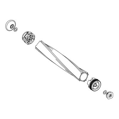 シャープ SHARP 【2173100357】 掃除機用 回転ブラシ（ギアホルダー・キャップホルダー付）（217 310 0357）