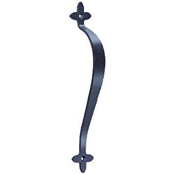 シロクマ アンティーク取手 クローバー 330mm Nブラック 【NO-273S】【メーカー直送のみ・代引き不可・NP後払い不可】