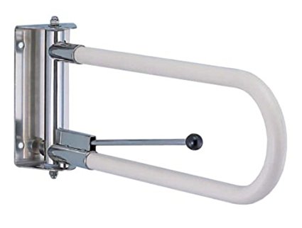 シロクマ 可動式手すり≪右≫ 700mm アイボリ 【NO-855R】【メーカー直送のみ・代引き不可・NP後払い不可】