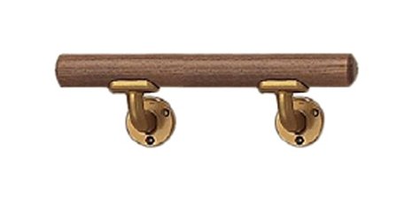 シロクマ ミニ手摺L受 300mm AG／Mオーク 【BR-500】【メーカー直送のみ・代引き不可・NP後払い不可】