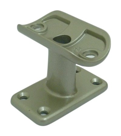 シロクマ A形ブラケット角座受 35Φ シルバー 【BR-106】