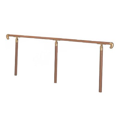 シロクマ アプローチ手すり （B） チーク・シルバー 【AP-13B】【メーカー直送のみ・代引き不可・NP後払い不可】