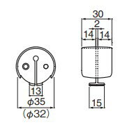 シロクマ カバーリングロング 32φ AG