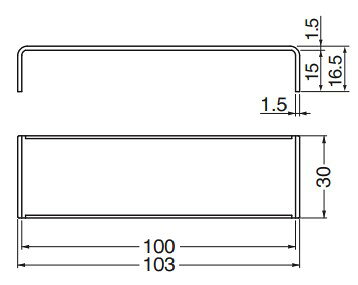 シロクマ ブラケットベースキャップ 100巾オフホワイト 【BR-902】