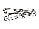 【ゆうパケット対応可】パナソニック Panasonic ワイヤレスネックスピーカーシステム DCケーブル 白 0.5m ワイヤレスネックスピーカー充電用 TPBGA021