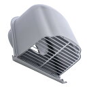 西邦工業 SEIHO 【CFX300MS】 外壁用ステンレス製換気口 深型フード CFX-MS 大口径 下部開閉タイプ ガラリ型 ワイド水切り付 汚れ防止対応 ...