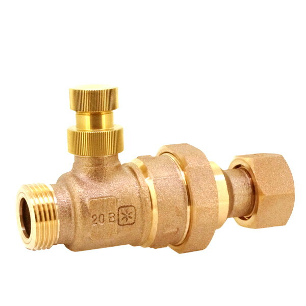 タブチ TBC TABUCHI 【78450204】 L止水 盗防形 ハンドルナシ 逆止弁付ボール式止水栓開閉栓防止式 ハンドル無し 品番：20 BLS-NH