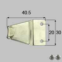 LIXIL リクシル トステム サッシ錠（クレセント）受け 【商品コード：AZWS974 内容物：本体×1、取付ネジセット×1 シルバー 】